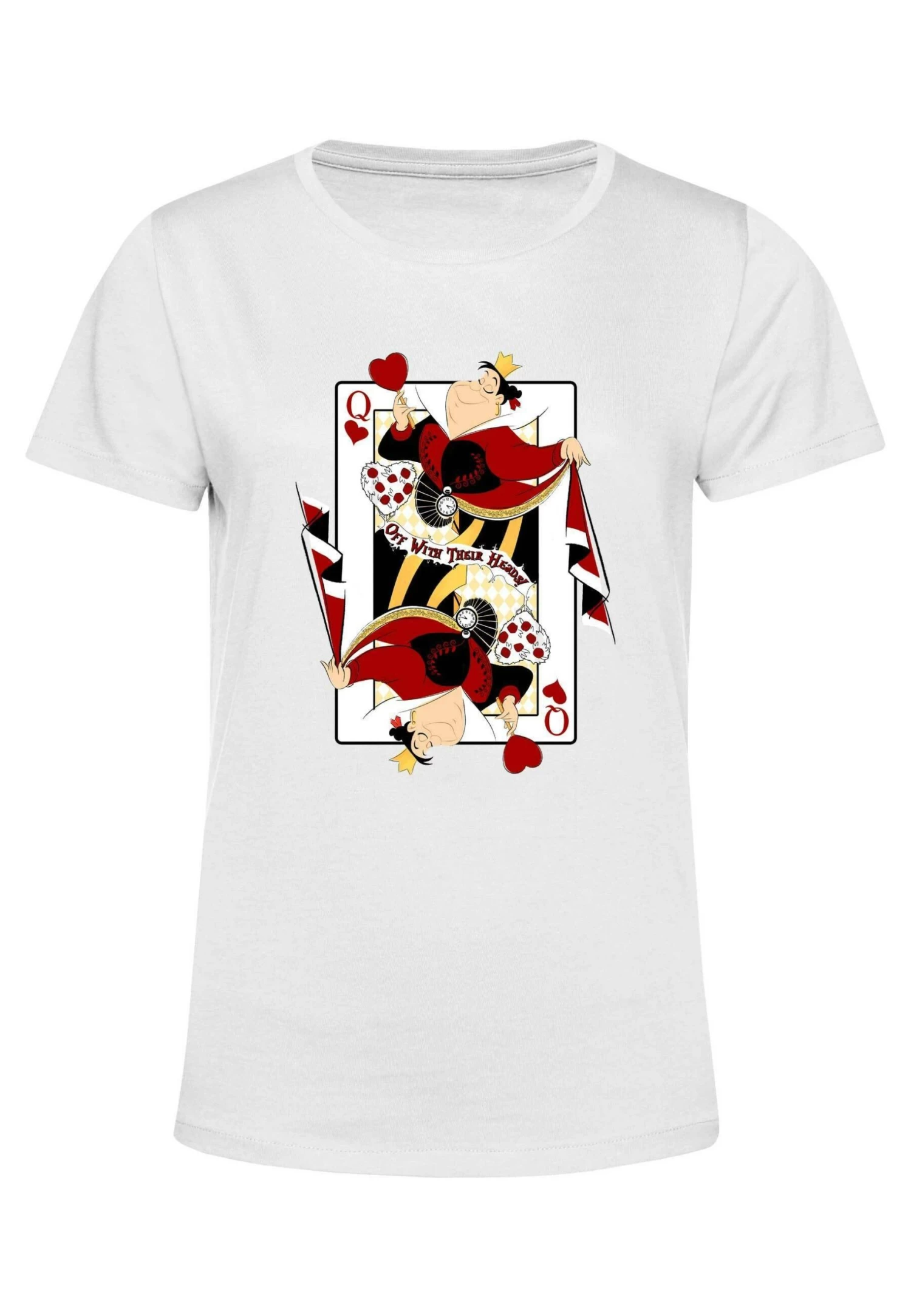 Disney Alice In Wonderland Queen Of Hearts - T-Shirt Print - White 5 Disney Alice In Wonderland Queen Of Hearts - T-Shirt Print - White - Afbeelding 5