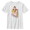Disney Princesses Portrait Vignette - T-Shirt Print - White