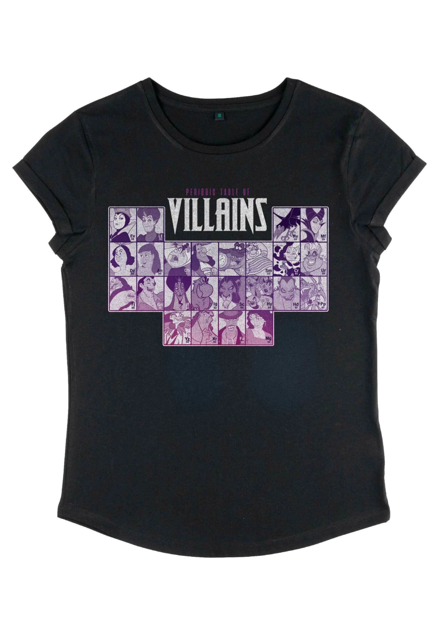 Disney Villains Periodic Villains - T-Shirt Print - Black 5 Disney Villains Periodic Villains - T-Shirt Print - Black - Afbeelding 5