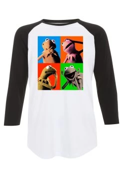 Disney Muppets Kermit Pop - Longsleeve - White Black -Mode Verkoop 9c3fd4404c3b45dfa9eacd94c9e24e6c