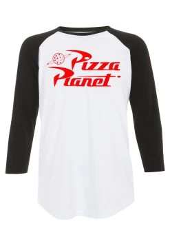 Disney Toy Story Pizza Planet - Longsleeve - White Black -Mode Verkoop 9ccde5d71b00474f9dd6fe2424e200e5