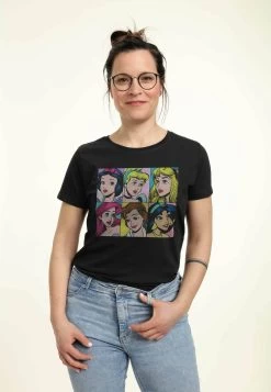 Disney Princesses Pop Princesses - T-Shirt Print - Black -Mode Verkoop 9e1fc32cbdc04c5d88f229e24f75b6ac