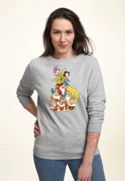 Disney Snow White Squad Dwarf Stack - Sweater - Heather Grey