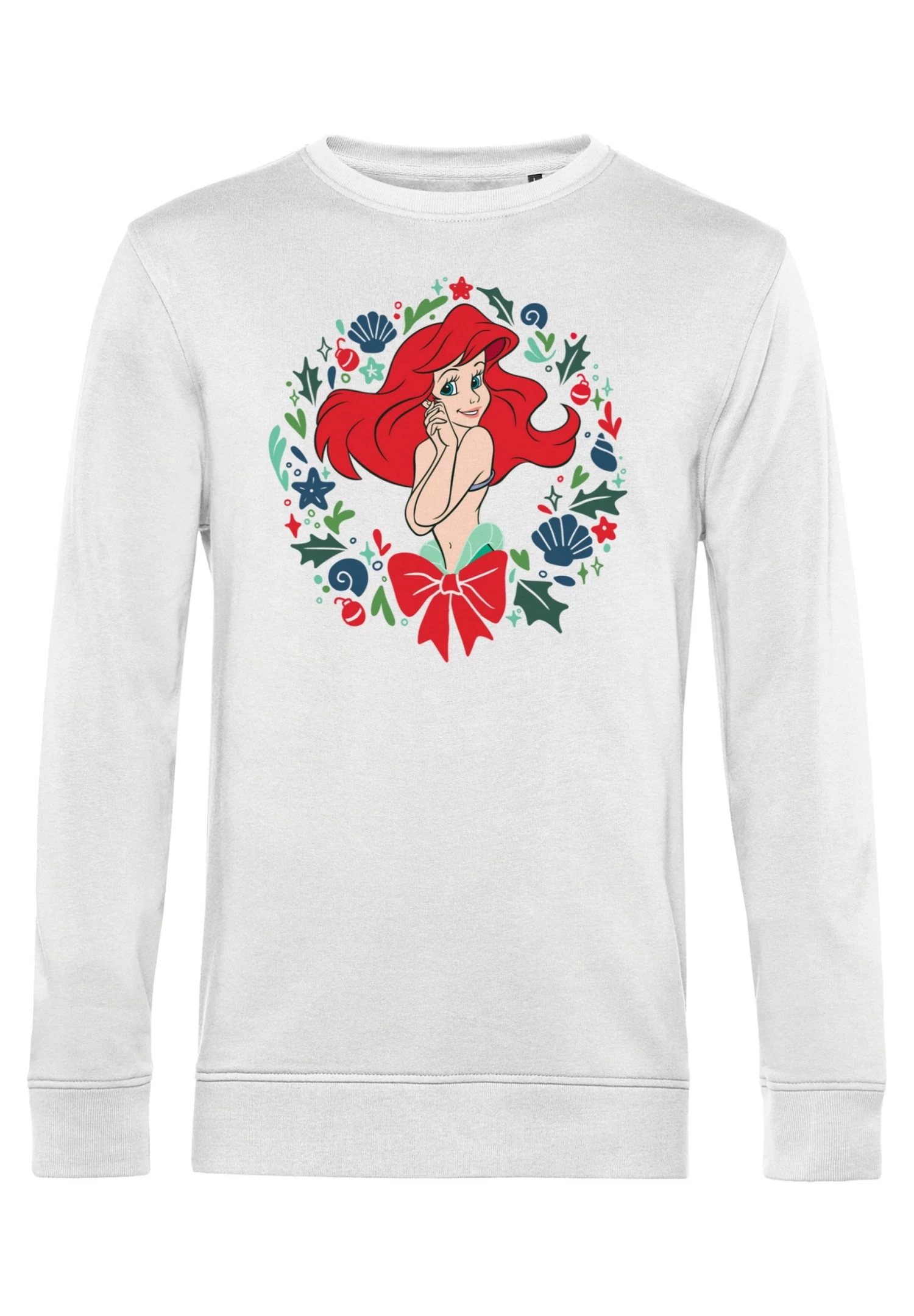 Disney The Little Mermaid Festive Ariel - Sweater - White 4 Disney The Little Mermaid Festive Ariel - Sweater - White - Afbeelding 4