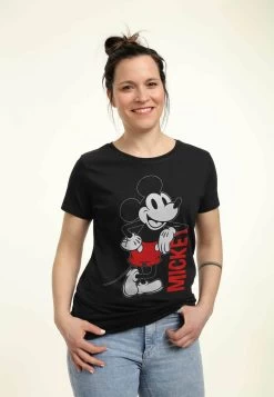 Disney Mickey Mouse And Friends Leaning - T-Shirt Print - Black 7 Disney Mickey Mouse And Friends Leaning - T-Shirt Print - Black -Mode Verkoop 9ff54f22e4664d058e8929e9d51b90f4