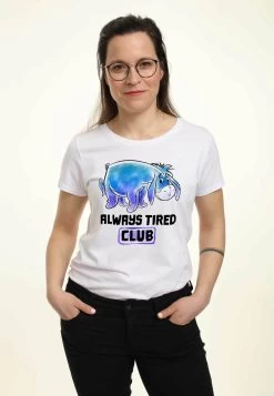 Disney Winnie The Pooh Eeyore Tired Club - T-Shirt Print - White