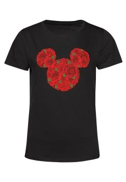 Disney Mickey Classic Mickey Mouse Roses - T-Shirt Print - Black -Mode Verkoop a05745df782f463e8fc6704c73ef68a6