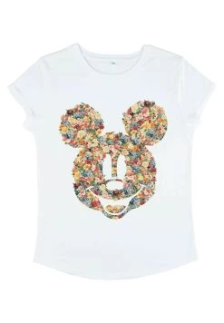 Disney Mickey Classic Floral Mickey - T-Shirt Print - White 10 Disney Mickey Classic Floral Mickey - T-Shirt Print - White -Mode Verkoop a0d751684f604a1b951ec23106960e31