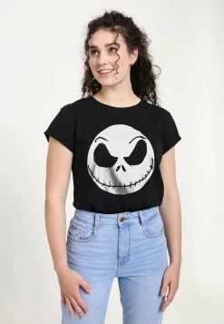 Disney Nightmare Before Christmas Big Face Jack - T-Shirt Print - Black -Mode Verkoop a153d65fa70144a093f1590619968280