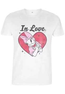 Disney Mickey Classic In Love Daisy Unisex - T-Shirt Print - White -Mode Verkoop a21488a24bdb46ab84e8ea0e8aa9385f
