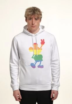 Disney Mickey Classic Love Is Love Pride Mickey - Hoodie - White -Mode Verkoop a2553165fc1348169e3ddcfee64800f7