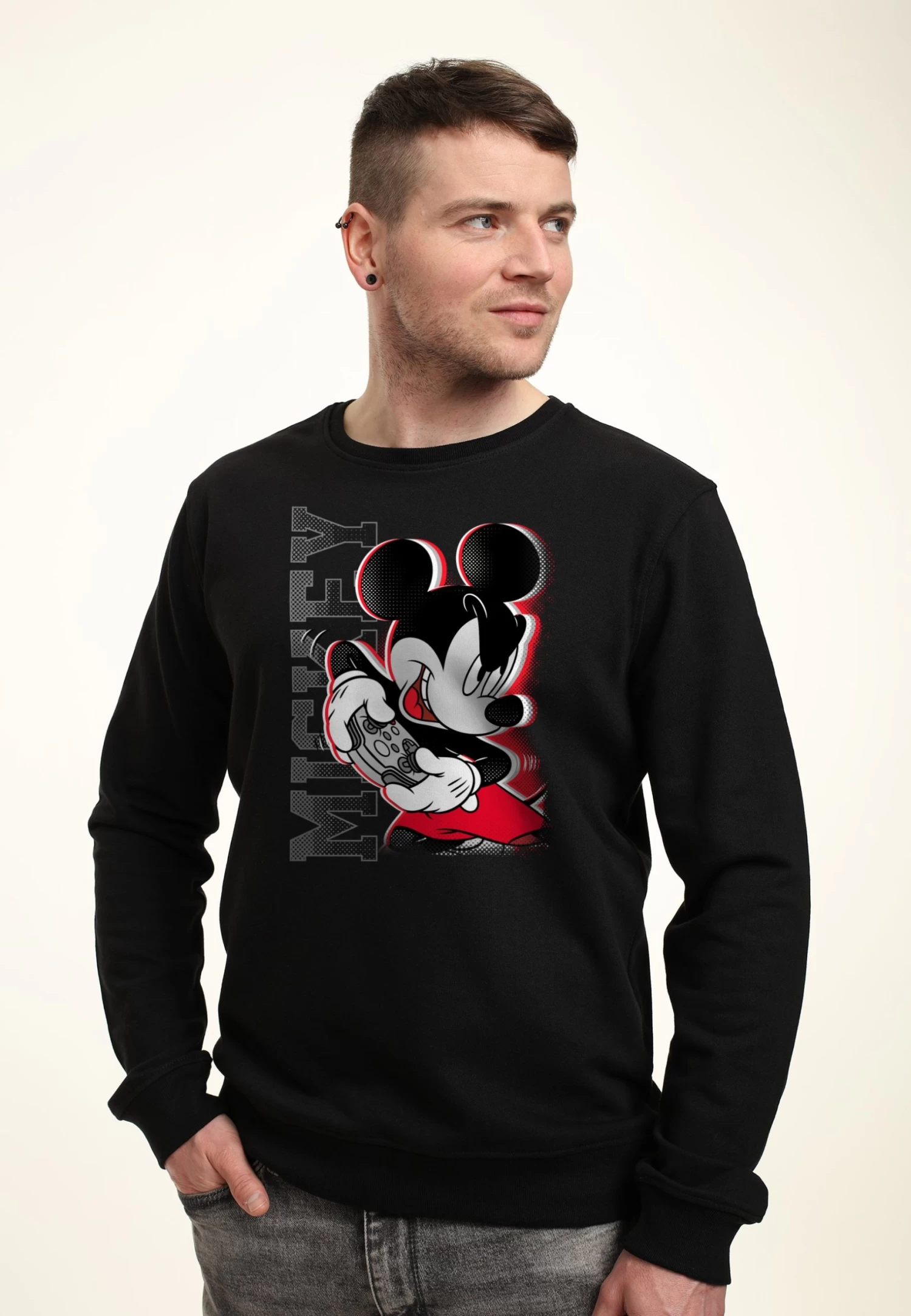 Disney Mickey Mouse Gamer - Sweater - Black 3 Disney Mickey Mouse Gamer - Sweater - Black - Afbeelding 3