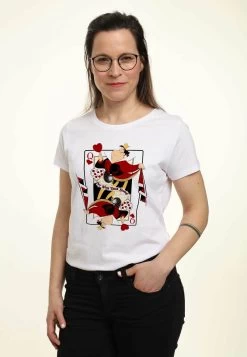 Disney Alice In Wonderland Queen Of Hearts - T-Shirt Print - White 7 Disney Alice In Wonderland Queen Of Hearts - T-Shirt Print - White -Mode Verkoop a69e06cbed1144c190b296ebd609d7fa