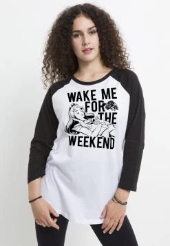 Disney Sleeping Beauty Wake Me - Longsleeve - White Black -Mode Verkoop aa02057287734e4bb3127c27d6cf5451