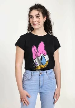 Disney Mickey Classic Daisy Big Face - T-Shirt Print - Black -Mode Verkoop aa2e5b6c93f14f228dedfcbf2cb1520e