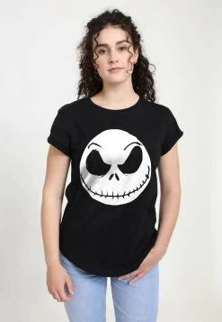 Disney Nightmare Before Christmas Big Face Jack - T-Shirt Print - Black