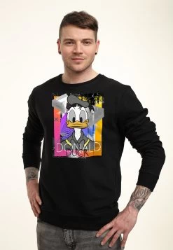 Disney Mickey Classic Eighties Duck - Sweater - Black -Mode Verkoop ad40613db6dc4c0485abdc4c35dabc63