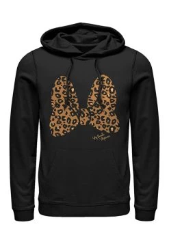 Disney Mickey Classic Animal Print Bow - Hoodie - Black