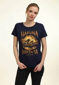 Disney Lion King Savanna Poster - T-Shirt Print - Navy Blue -Mode Verkoop b8b98ac1fa34490d99bf2dce778f7122