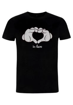 Disney Mickey Classic Glove Heart Unisex - T-Shirt Print - Black -Mode Verkoop b9e9fceffb3f4fe090feaf6dd2dcc146