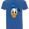 Disney Classic Mickey Big Face Donald - T-Shirt Print - Bright Blue