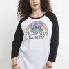 Disney LiloStitch Rainbow - Longsleeve - White Black