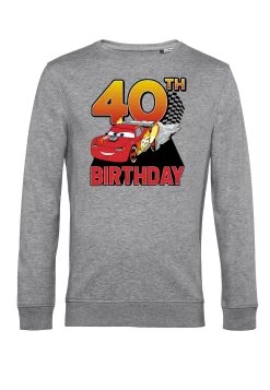 Disney Cars 2 Lightning Birthday 40 - Sweater - Heather Grey -Mode Verkoop c49d7eae57144e1f87870cab0d5809c0