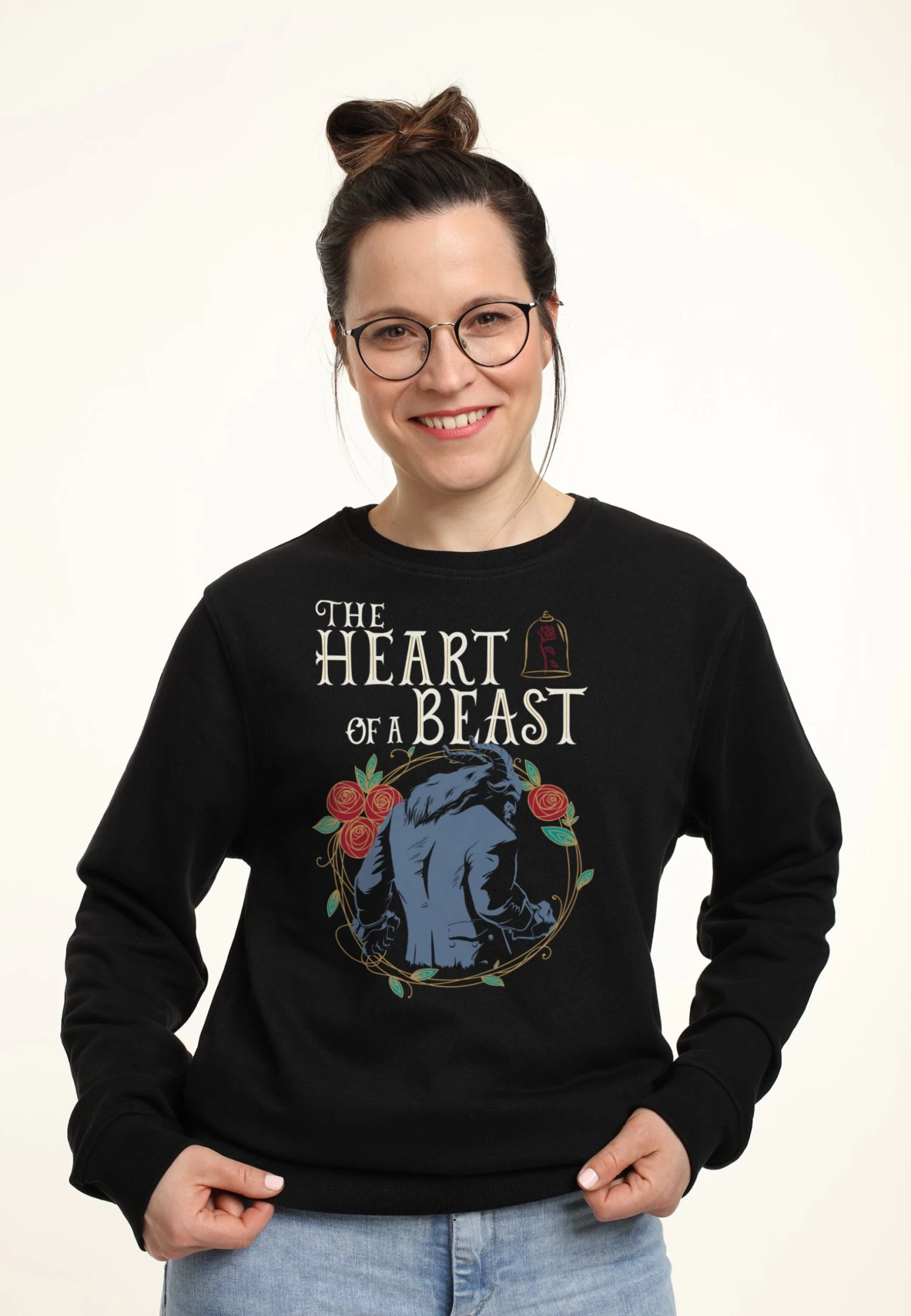 Disney The Beauty And The Beast Heart Of A Beast - Sweater - Black 1 Disney The Beauty And The Beast Heart Of A Beast - Sweater - Black