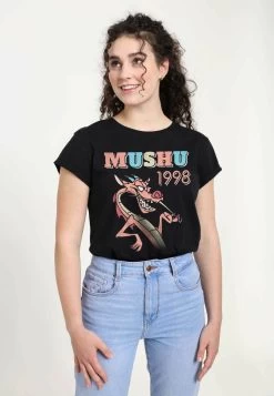 Disney Mulan 90S Mushu - T-Shirt Print - Black -Mode Verkoop c8132635c2a4440c848166651c7134df