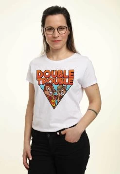 Disney Mickey Mouse And Friends Chip 'N Dale Buddy R - T-Shirt Print - White -Mode Verkoop cbbd2606aa7e4a09b8ca49a4037f0857