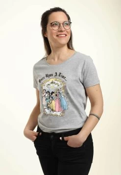 Disney Princesses Vintage Princess Group - T-Shirt Print - Heather Grey -Mode Verkoop cd0cf30e67464673bbd59d5b5ca5d216