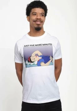 Disney Snow White Snow White Snooze Unisex - T-Shirt Print - White -Mode Verkoop cda8ae3b86c246febba82ffb52561a4f