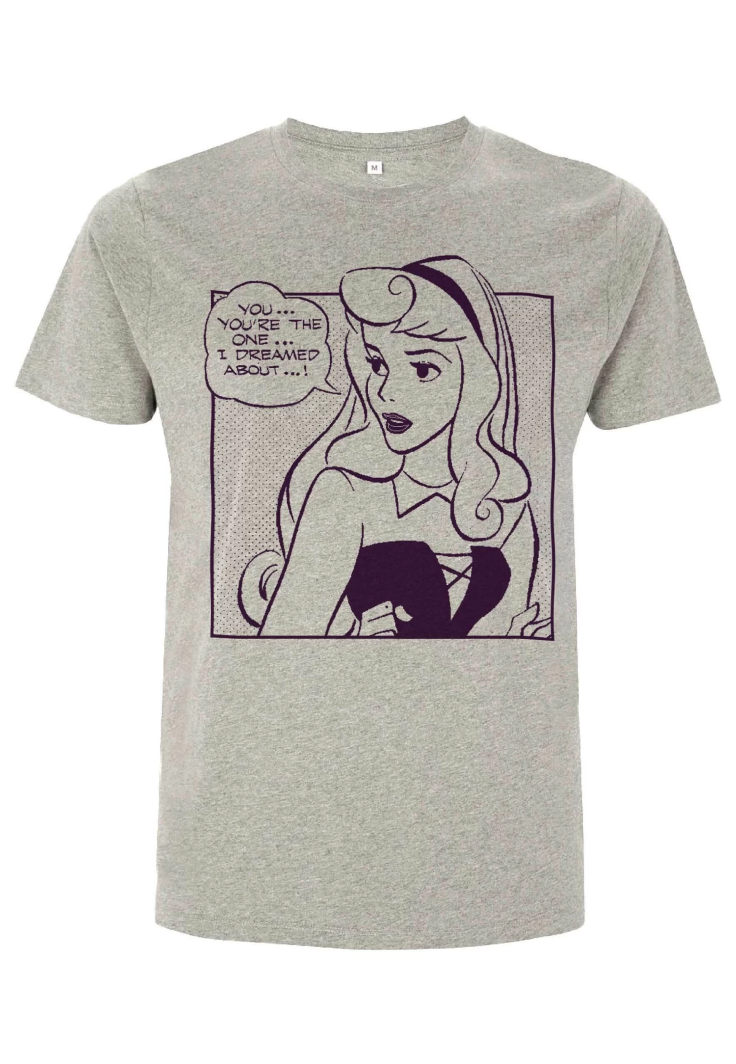 Disney Sleeping Beauty Aurora Comic Unisex - T-Shirt Print - Melange Grey 4 Disney Sleeping Beauty Aurora Comic Unisex - T-Shirt Print - Melange Grey - Afbeelding 4