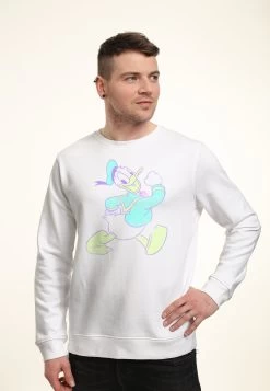 Disney Mickey Classic Neon Donald - Sweater - White -Mode Verkoop ced62a021f0c4f399044f3ea6eb068cd