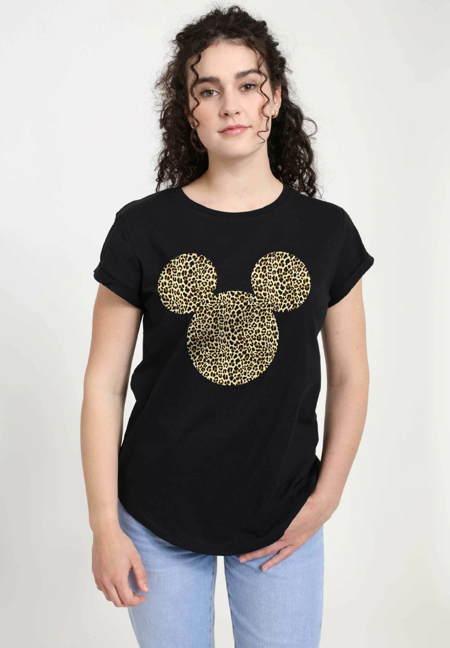 Disney Mickey Classic Animal Ears - T-Shirt Print - Black 1 Disney Mickey Classic Animal Ears - T-Shirt Print - Black