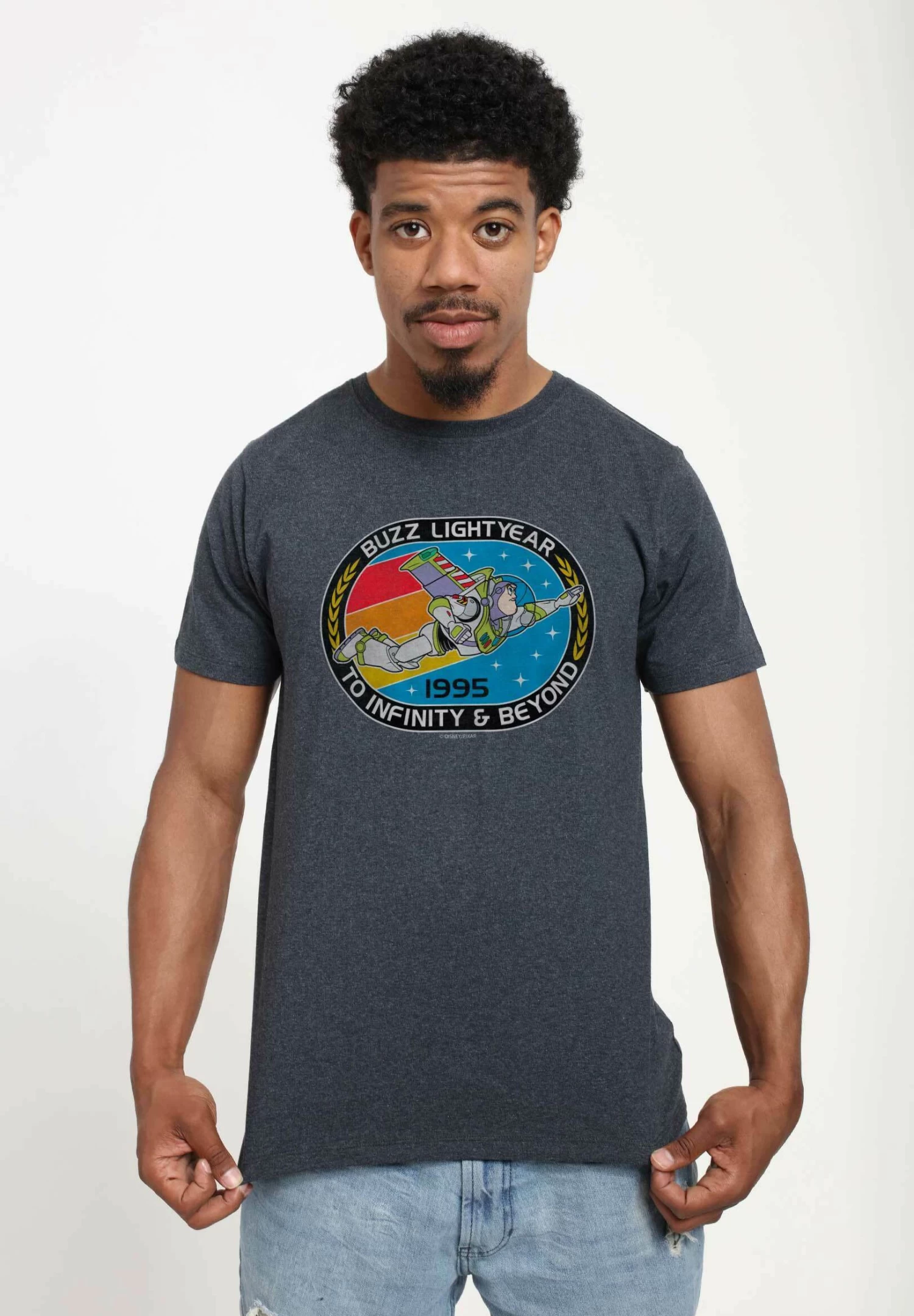 Disney Pixar Toy Story 1-3 - Mission Infinity - T-Shirt Print - Melange Black 4 Disney Pixar Toy Story 1-3 - Mission Infinity - T-Shirt Print - Melange Black - Afbeelding 4