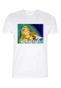 Disney Sleeping Beauty Aurora Meme - T-Shirt Print - White