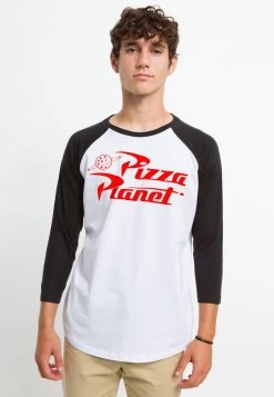 Disney Toy Story Pizza Planet - Longsleeve - White Black -Mode Verkoop d4452e29f9d94865ab3007256b00a2a6