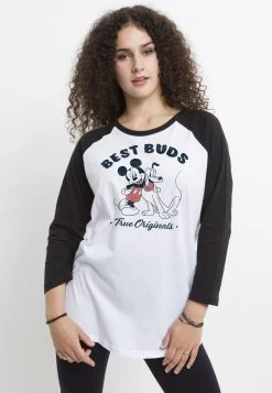 Disney Mickey Mouse Vintage Buds - Longsleeve - White Black
