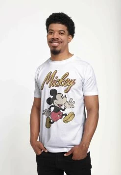 Disney Mickey Classic Vintage Mickey Unisex - T-Shirt Print - White -Mode Verkoop d6e0351f17424be58b5f3787abf252e8