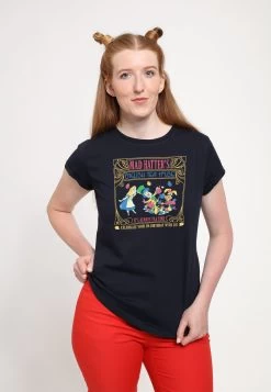 Disney Alice In Wonderland Dis Mad Hatter Tea - Dsax03Jmsc - T-Shirt Print - Navy Blue