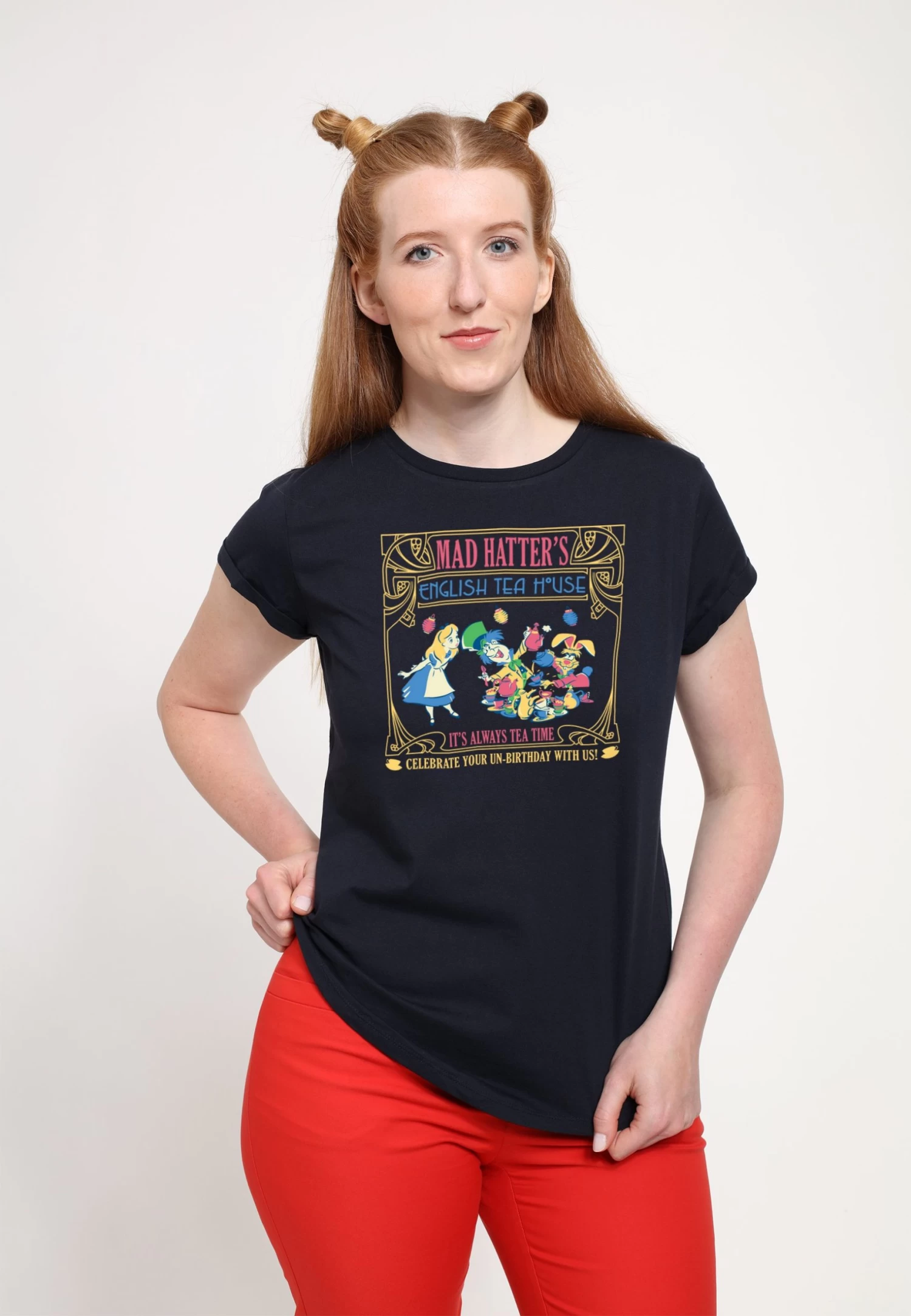 Disney Alice In Wonderland Dis Mad Hatter Tea - Dsax03Jmsc - T-Shirt Print - Navy Blue 1 Disney Alice In Wonderland Dis Mad Hatter Tea - Dsax03Jmsc - T-Shirt Print - Navy Blue