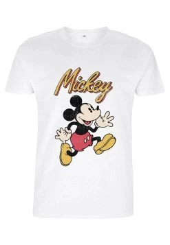 Disney Mickey Classic Vintage Mickey Unisex - T-Shirt Print - White -Mode Verkoop dd97f4749e564fc3a7a5c8afcd25a132
