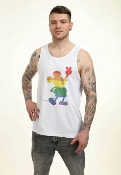 Disney Mickey Classic Love Is Love Pride Mickey - Top - White -Mode Verkoop debe530498724d80a9a2242a9ca564c3