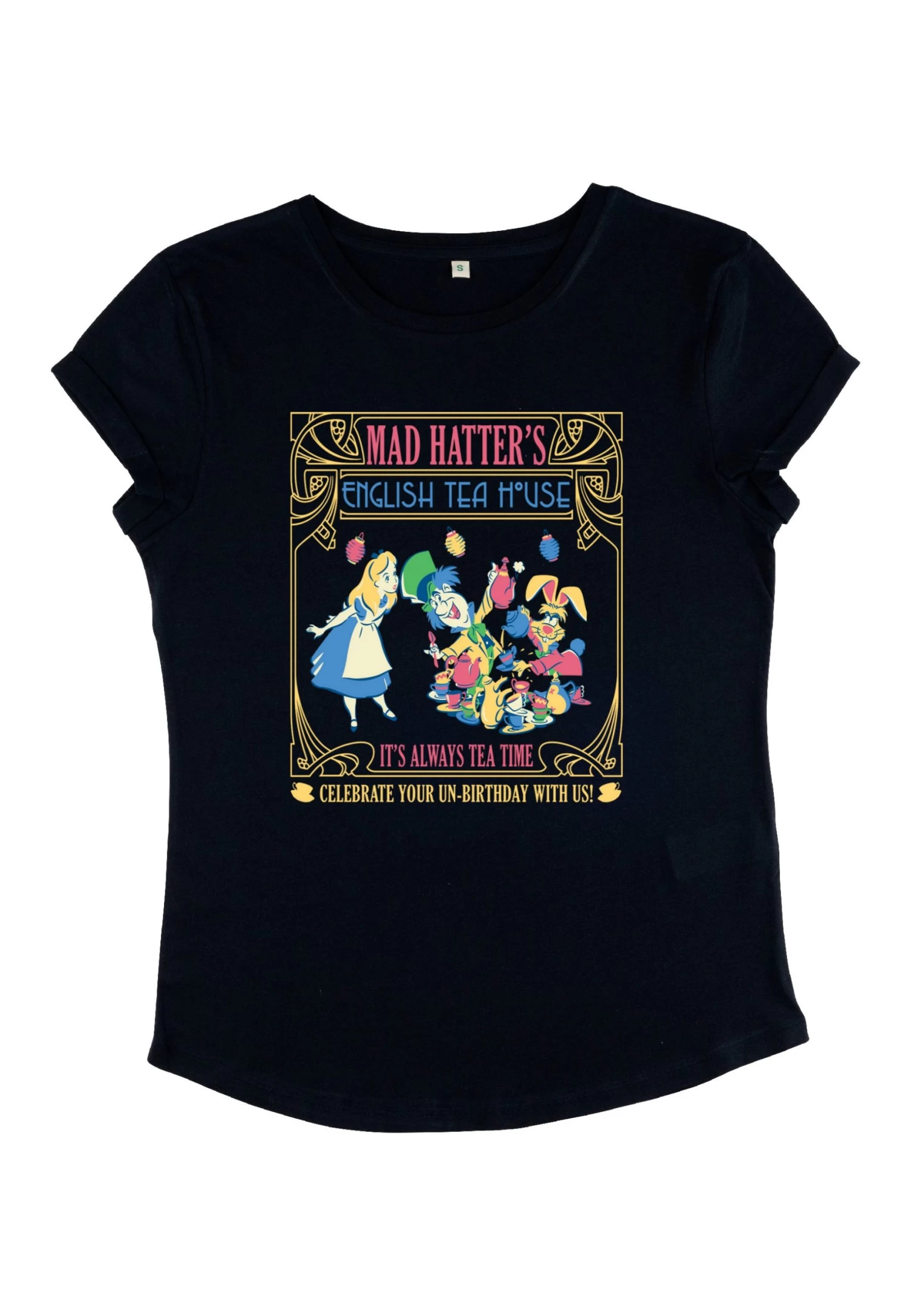Disney Alice In Wonderland Dis Mad Hatter Tea - Dsax03Jmsc - T-Shirt Print - Navy Blue 5 Disney Alice In Wonderland Dis Mad Hatter Tea - Dsax03Jmsc - T-Shirt Print - Navy Blue - Afbeelding 5