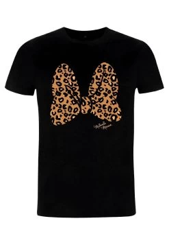 Disney Mickey Classic Animal Print Bow Unisex - T-Shirt Print - Black -Mode Verkoop e25ccd5c3fa847e9a49e6cb53d6fe279
