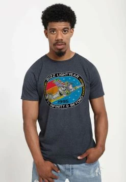 Disney Pixar Toy Story 1-3 - Mission Infinity - T-Shirt Print - Melange Black