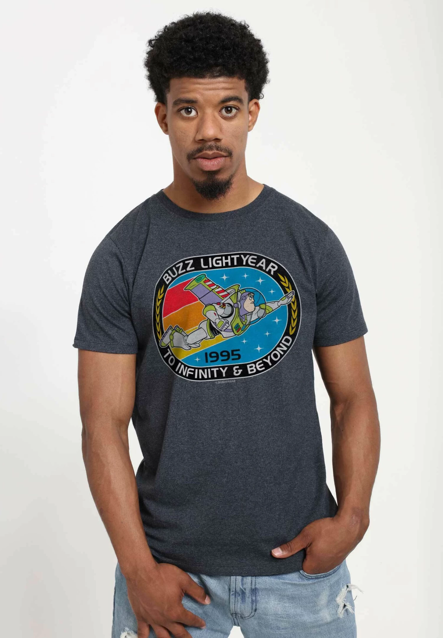 Disney Pixar Toy Story 1-3 - Mission Infinity - T-Shirt Print - Melange Black 1 Disney Pixar Toy Story 1-3 - Mission Infinity - T-Shirt Print - Melange Black