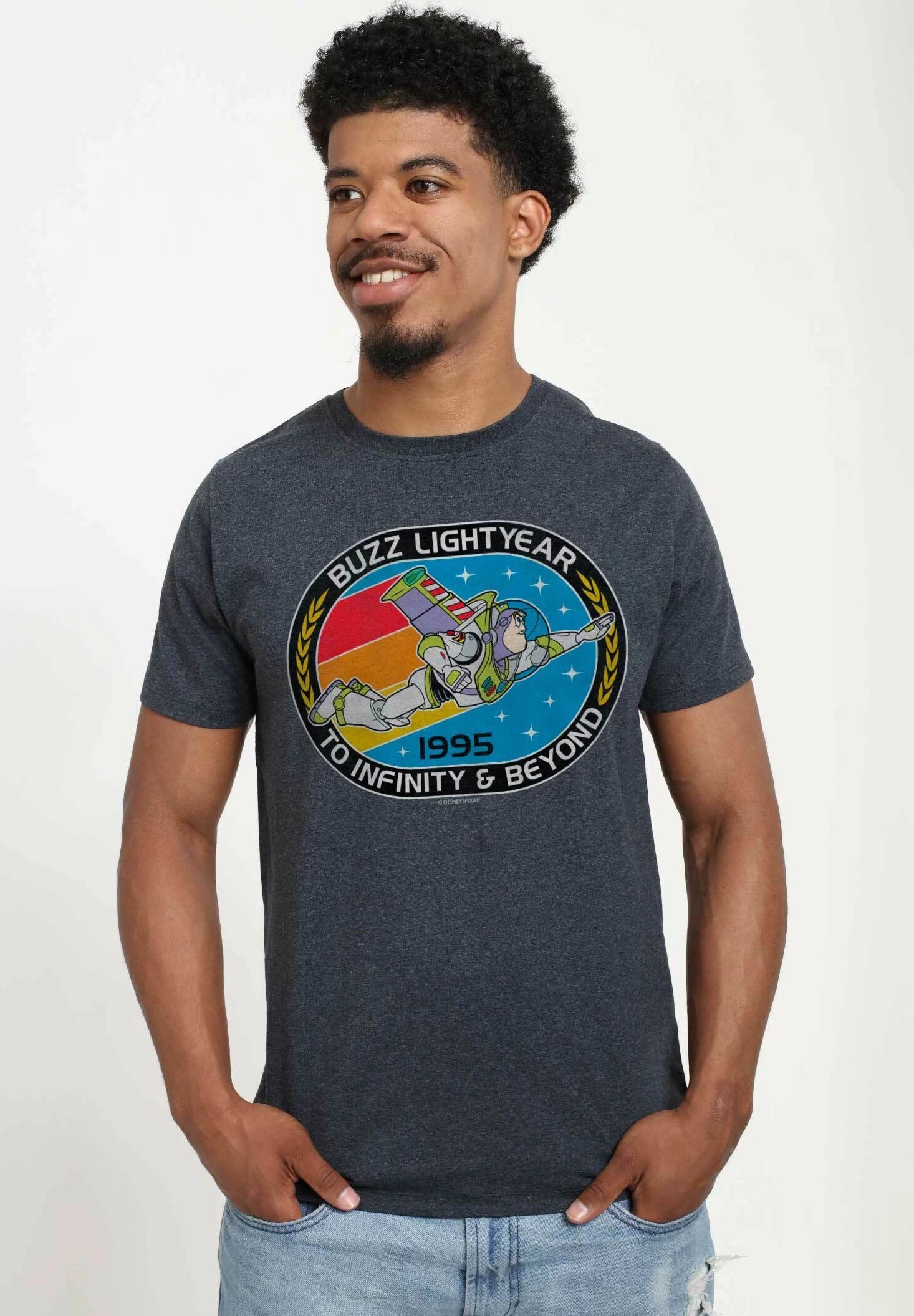 Disney Pixar Toy Story 1-3 - Mission Infinity - T-Shirt Print - Melange Black 3 Disney Pixar Toy Story 1-3 - Mission Infinity - T-Shirt Print - Melange Black - Afbeelding 3