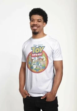 Disney Toy Story 1-3 Group Toys Unisex - T-Shirt Print - White -Mode Verkoop e5a7019d3dae4a70b7b81caf19b26e3d
